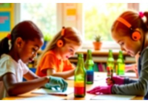 Glass Bottle Creative Projects for Classroom and Student Art