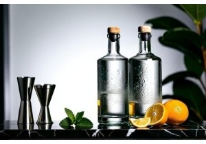 Glass Cocktail Mix Bottles for Bartenders and Home Mixologists