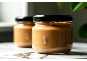 Glass Nut Butter Jars with Wide Opening and Sturdy Glass Lids
