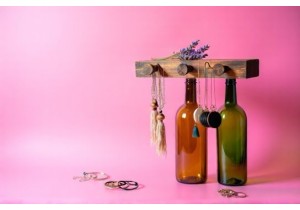 How to Make Glass Bottle Jewelry Holders with Rustic Charm