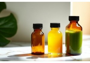 Compact Amber Glass Medicine Bottles for Juice Based Herbal Tonics