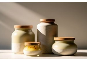Smooth Finished Stone Glass Jars for Gourmet Food Packaging