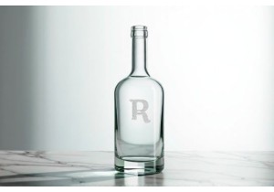 Clear Glass Wine Bottles with Custom Shape and Embossing Options