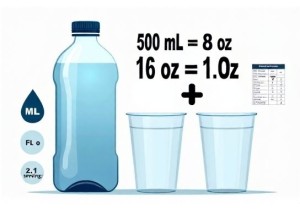 500 mL Bottle to Cup Conversion How Many 8 oz Servings Fit Inside