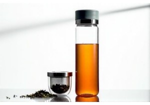 Glass Tea Bottles with Infuser and Heat Resistant Construction
