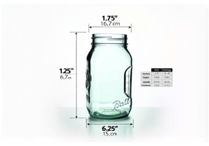1 Gallon Glass Jar Dimensions in Inches and Centimeters for Storage Planning