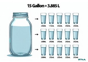 Glass Jar Capacity Chart 1 Gallon Equals How Many 250ml Servings