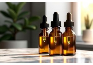 Brown Glass Bottles for Essential Oil Blending and Storage
