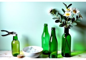 How to Make Glass Bottle Vases Using Simple Household Tools
