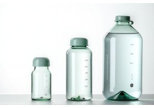 Standard Water Bottle Sizes 500 mL 1 L and 2 L Glass Dimensions Listed