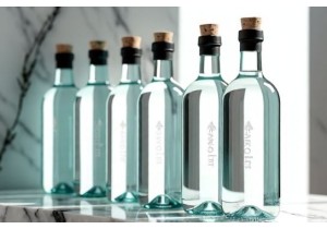 Glass Bottled Spring Water Vessels Designed for Retail Display and Sampling