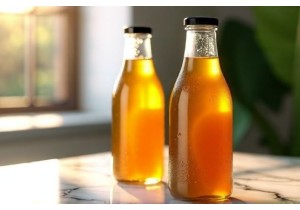 Vintage Style Glass Juice Bottles with Modern Functionality