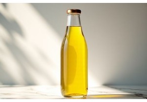 Olive Oil Inspired Glass Juice Bottles with Elegant Pour Spouts and Drip Control