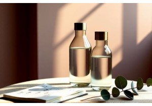 Vintage Style Glass Water Bottles with Metal Accents