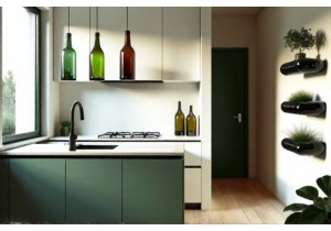 Glass Bottle Upcycling Ideas for Small Space Interior Design