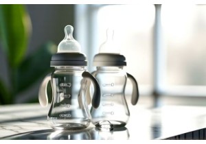 Tempered Glass Baby Bottles with Ergonomic Glass Handles