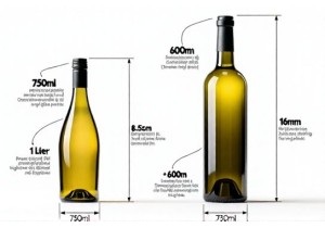 Standard 750ml Wine Bottle Dimensions Versus 1 Liter Glass Bottle Size