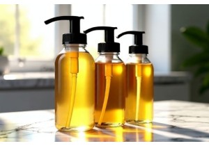 Clear Glass Honey Bottles with Ergonomic Pour Spout and Grip