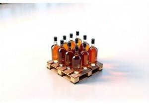 Stackable Spirit Bottles Designed for Efficient Warehouse Storage