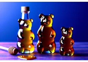 Honey Bear Glass Bottles Custom Shape and Labeling Options