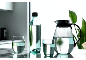 Pure Glass Water Pitchers and Bottles for Natural Spring Water Storage