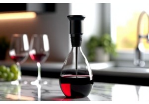 Vacuum Sealed Wine Bottle Stopper with Pump for Extended Oxidation Prevention