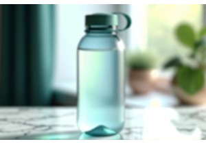 Ergonomic 2 Liter Glass Water Bottles with Leak Proof Cap