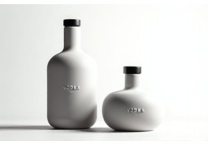 Rounded Shouldered Vodka Bottles for Modern Clean Label Aesthetics