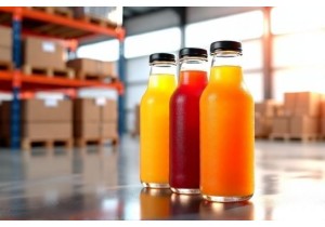 Stackable Glass Juice Bottles for Efficient Warehouse Storage