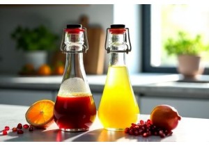 Glass Sauce Bottles with Precision Spouts for Juice Based Dressings and Marinades