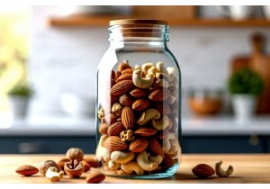 Transparent Half Gallon Glass Jars for Bulk Nut Storage