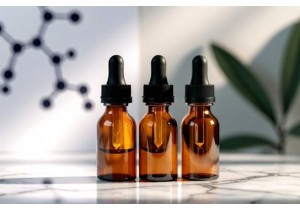 Small Round Glass Bottles for Herbal Tinctures and Tonics