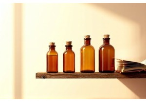 Brown Glass Bottles for Alcohol Storage and Aging