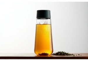 Glass Tea Bottles Insulated Double Wall for Hot and Cold Infusions