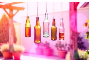 DIY Glass Bottle Wind Chimes for Garden and Patio Spaces