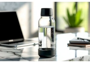 Glass Water Bottles with Silicone Base for Anti Slip Stability on Any Surface