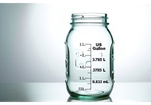 1 Gallon Glass Jar Volume in Liters Milliliters and US Fluid Gallons