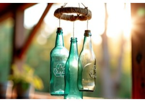 DIY Glass Bottle Wind Chimes Made from Recycled Materials