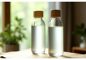 Glass Water Bottles with Bamboo Lids Sustainable Materials and Premium Finish