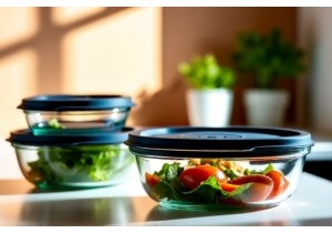 Microwave Safe Glass Containers for Food Storage and Reheating