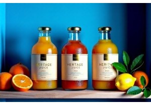 Round Shouldered Glass Juice Bottles for Heritage Brand Storytelling and Trust