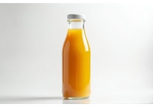 BPA Free Glass Juice Bottles with Ergonomic Design and Brand Ready Shape