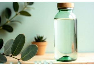 Glass Water Bottles with Bamboo Lids Sustainable Stylish and Functional Design