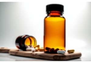 Child Resistant Amber Glass Medicine Bottles for Vitamins