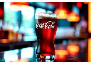 Coca Cola Style Glass Cups for Branded Bar Service and Promotions