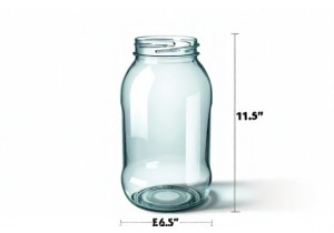1 Gallon Glass Jar Height Diameter and Weight Specifications for Shipping