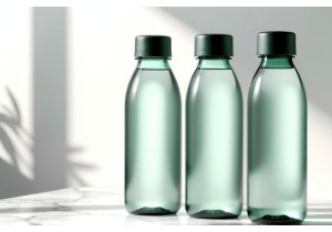 Flat Water Glass Bottles Sleek Design and Leak Proof Lids