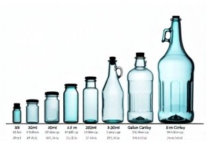 Complete Glass Jar and Bottle Size Chart From 30ml to 5 Gallons