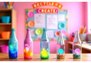 Glass Bottle Craft Ideas for Teachers and Classroom Decor