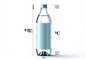 500 Milliliter Bottle Size in Inches and Metric Units for Labeling Compliance